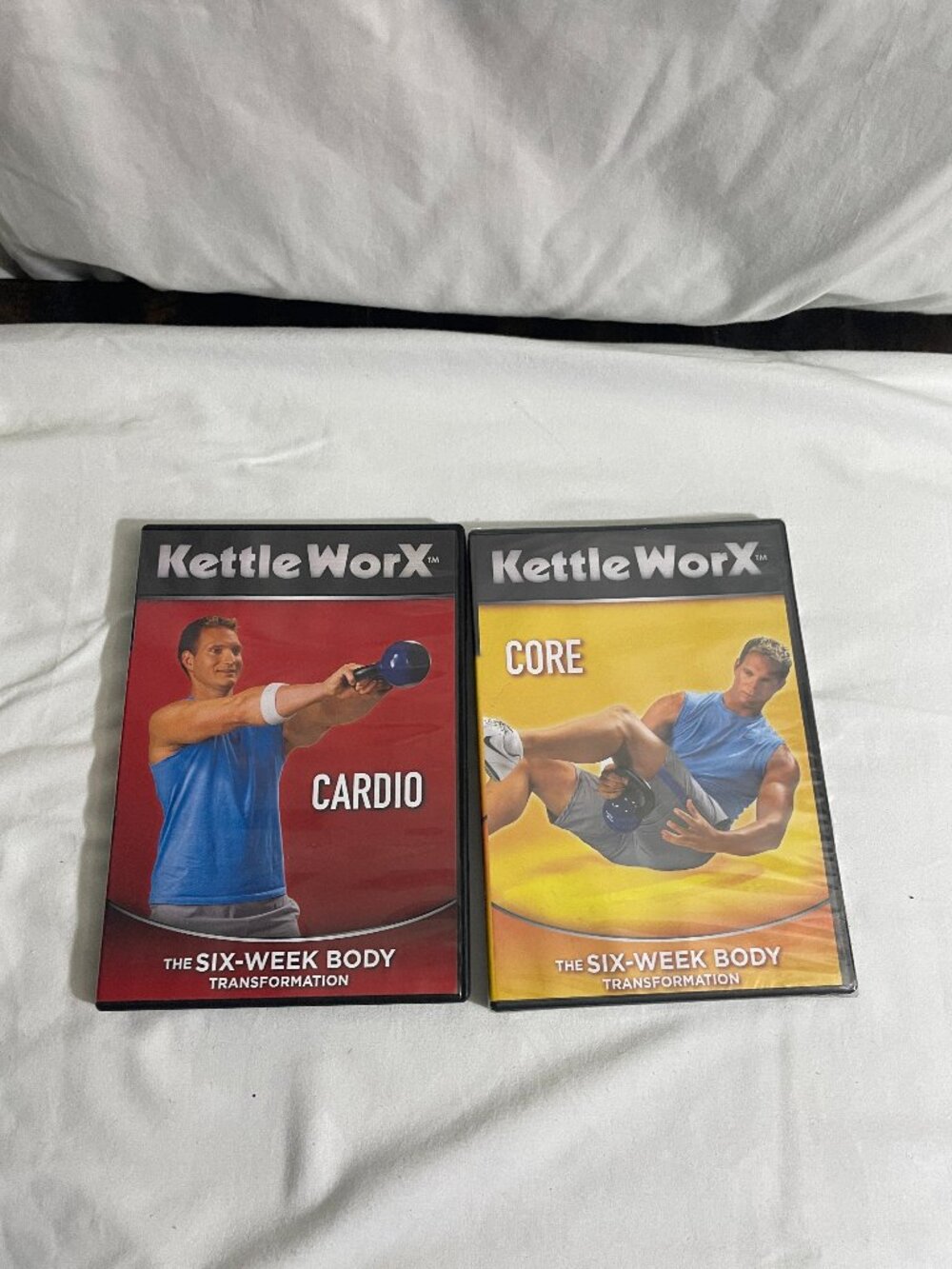 KettleWorX Cardio & Core DVD Lot 2 Six-Week Body Transformation 1 Sealed
